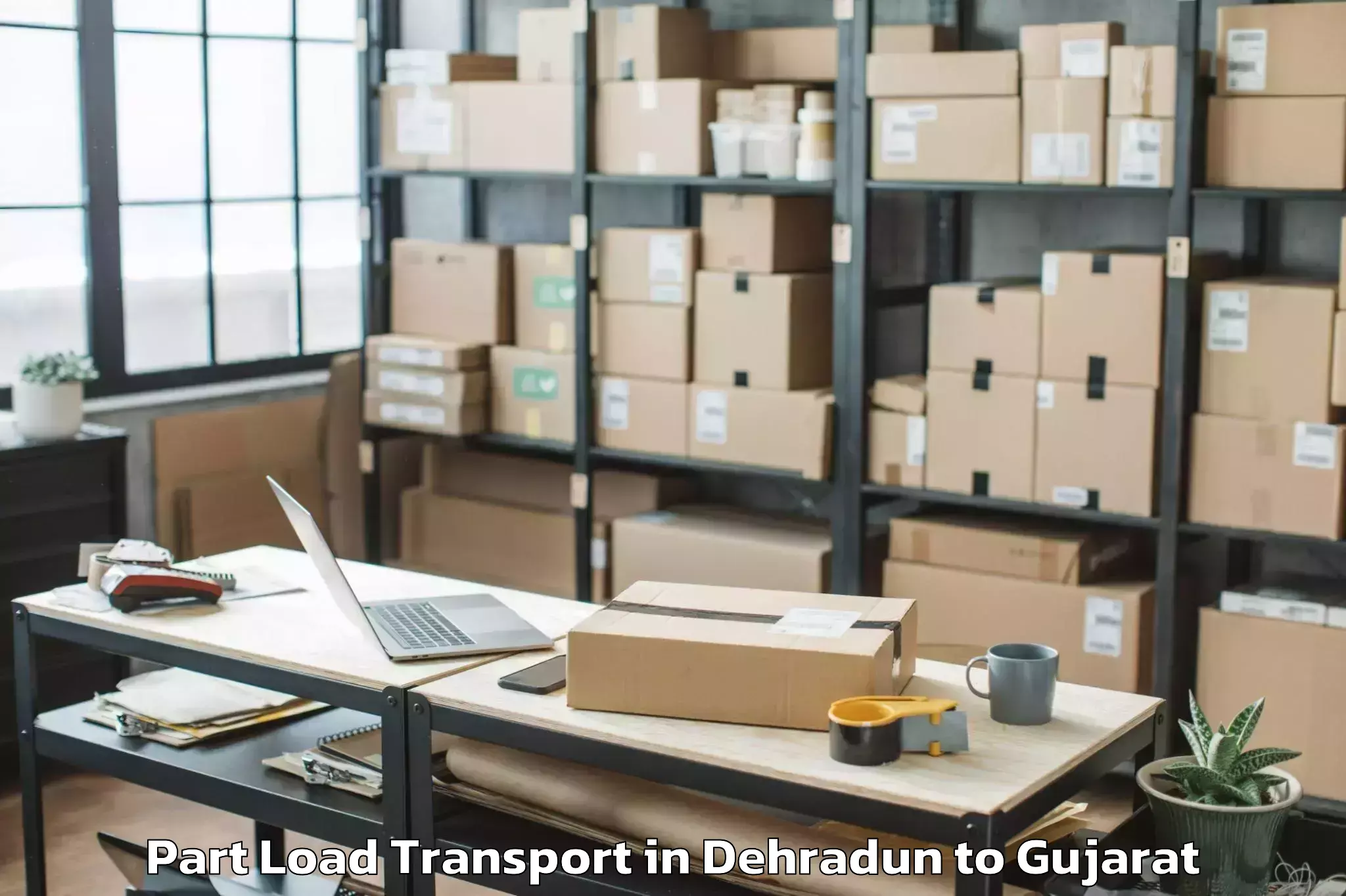 Easy Dehradun to Anklav Part Load Transport Booking